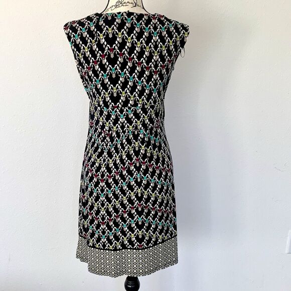 Style & Co Petite Multicolored Sleeveless Dress Faux Belt Women's Size PS - Picture 2 of 4